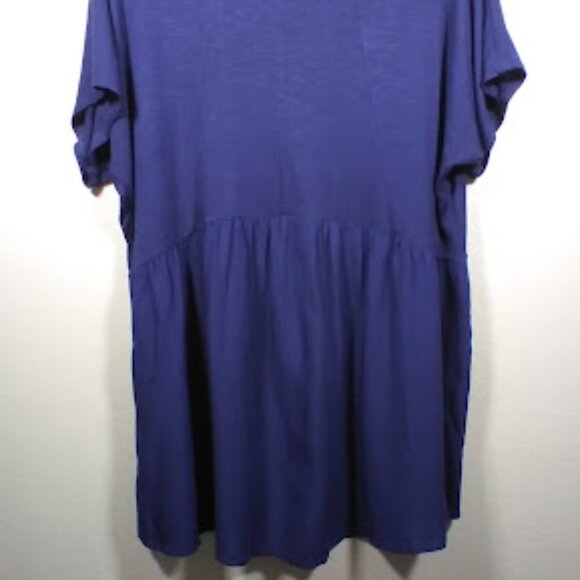 Jessica Simpson Navy Blue Maternity Short Sleeve Top Size Large - Picture 9 of 13